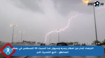 الأرصاد تحذر من أمطار رعدية وسيول غدا السبت 30 أغسطس في بعض المناطق – تابع التحديث الآن
